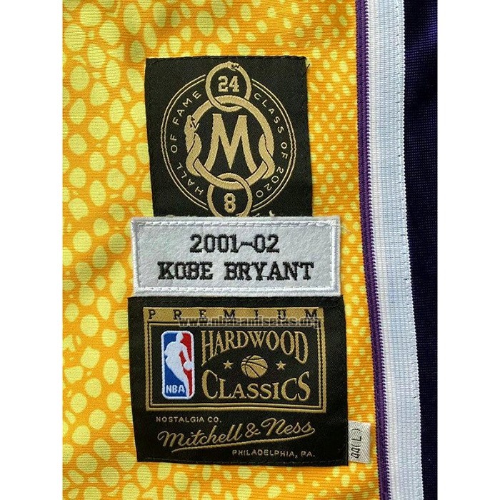 Camiseta Los Angeles Lakers Kobe Bryant Primera NO 8 Mitchell & Ness Oro